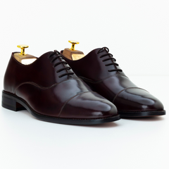 The Verren | Handmade Burgundy Oxford