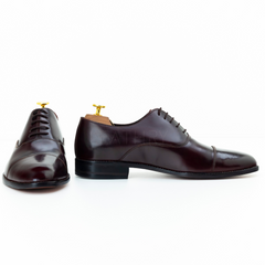 The Verren | Handmade Burgundy Oxford