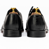Men’s Brown Leather Plain Toe Lace-Up Dress Shoes