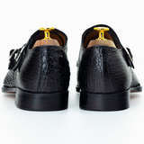 The Yvan | Black Crocodile Embossed