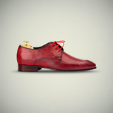 Men’s Burgundy Natural Leather Oxford Dress Shoes