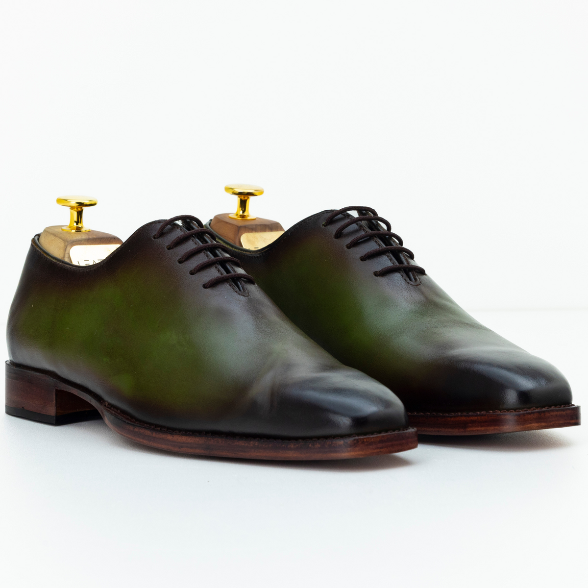 The Ewan | Green Handmade Oxford